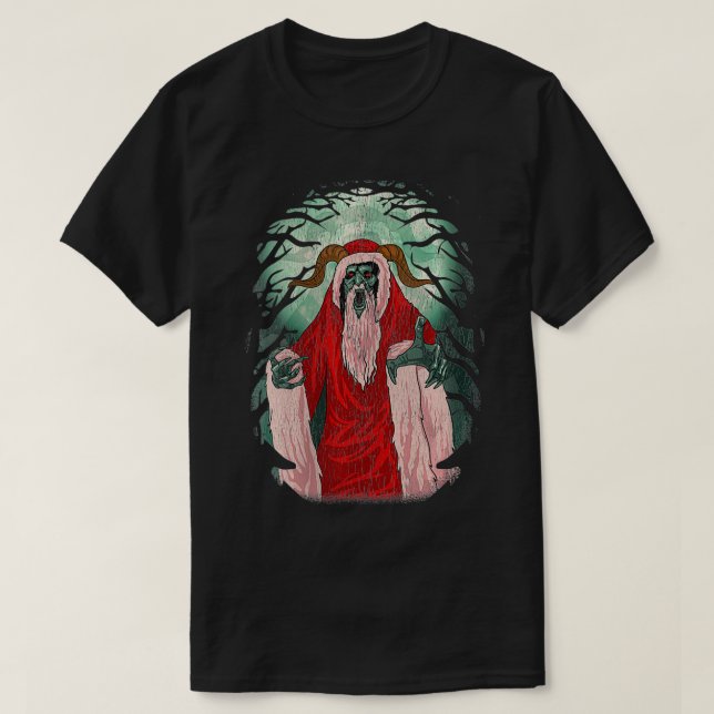 Womens Krampus  Vintage Germanic Christmas Krampus T-Shirt (Design Front)