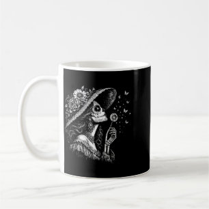 Womens La Catrina Blowing Wishes Dandelion Coffee Mug