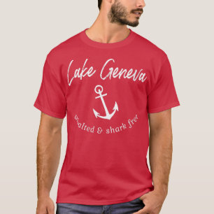 Womens Lake Geneva Unsalted Shark Free Boating Boa T-Shirt