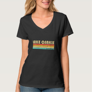 Womens Lake Osakis Minnesota Funny Fishing Camping T-Shirt