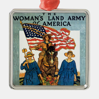 Women's Land Army Metal Tree Decoration