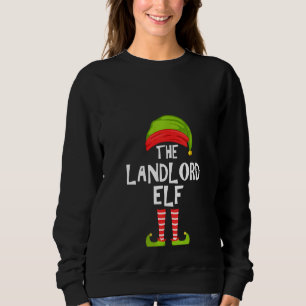 Womens Landlord Elf Matching Family Christmas Part Sweatshirt