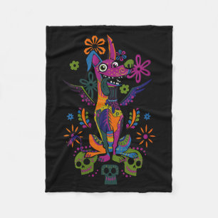 Womens Latin Dog Art Latina Art Day Of The Fleece Blanket
