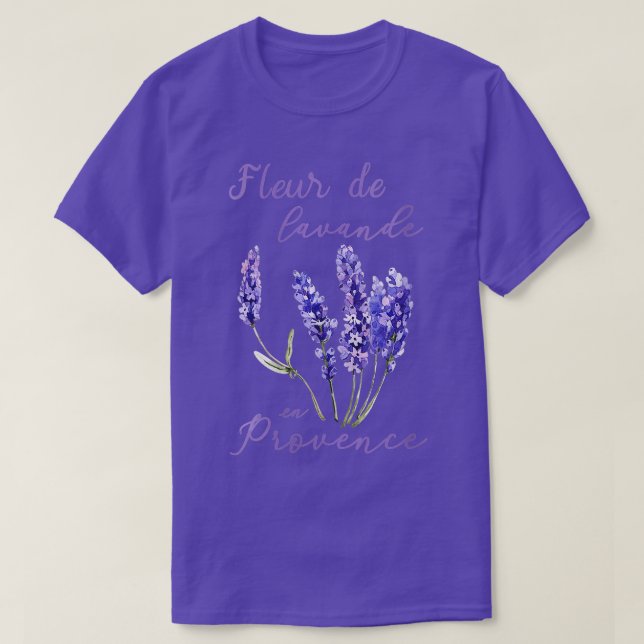 Womens Lavender plant France Provence flowers plan T-Shirt (Design Front)