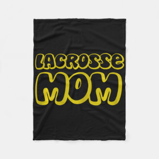 Womens Lax Mum Mother's Day Lacrosse Mum Fleece Blanket
