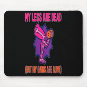 Womens Leg Day Funny Legs Are Government Agencyd Mouse Pad