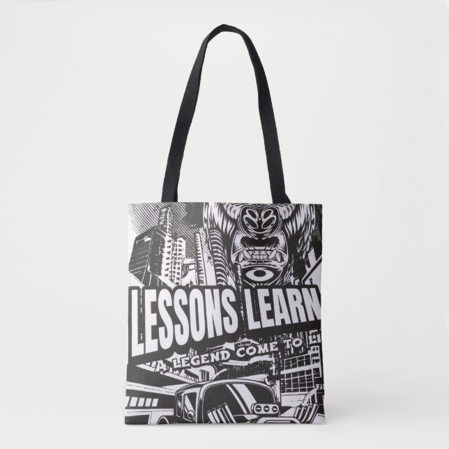 WOMEN'S LEGENDARY GORILLA LESSONS LEARN TOTE BAG  (Front)