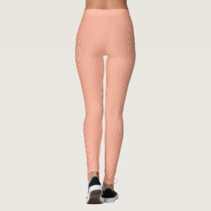 Womens Leggings Apricot Colour Stripes Elegant