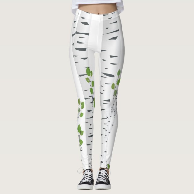 Women's Leggings Deer Doe Buck Woodland Hunting (Front)