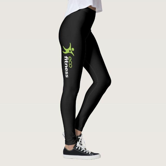 Women's Leggings | Eco Fitness Black 2 (Right)