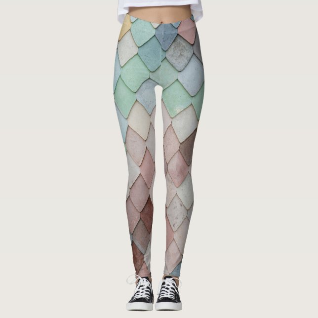 Women's Leggings | Eco Fitness Mosaic (Front)