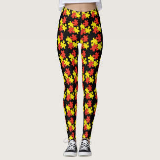 Women's Leggings - Puzzle Design