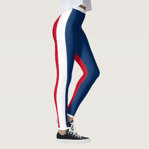 Womens Leggings - Red White & Blue