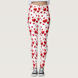 Women's Leggings-Valentine Hearts Leggings