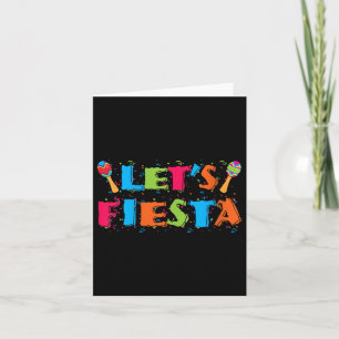 Womens Lets Fiesta Cinco De Mayo Party Shirt V-nec Card