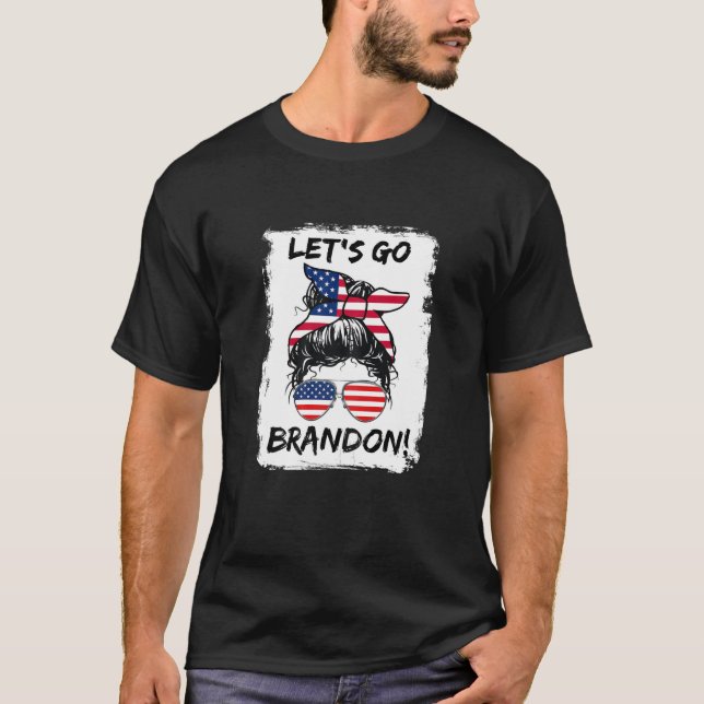 Womens Let's Go - Brandon! Funny Meme T-Shirt (Front)