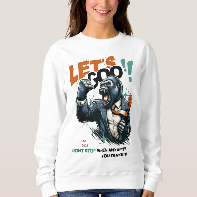 WOMEN'S LET'S GOO LESSONS LEARN SWEATSHIRT (Front)