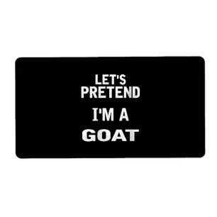 Womens Lets Pretend Im a Goat Funny Halloween