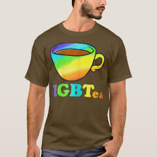 Womens LGBTea Surprise for LGBTQ Lesbian Rainbow T-Shirt