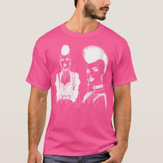 Womens Line Art Batcave Goth Simple Drawing Artwor T-Shirt