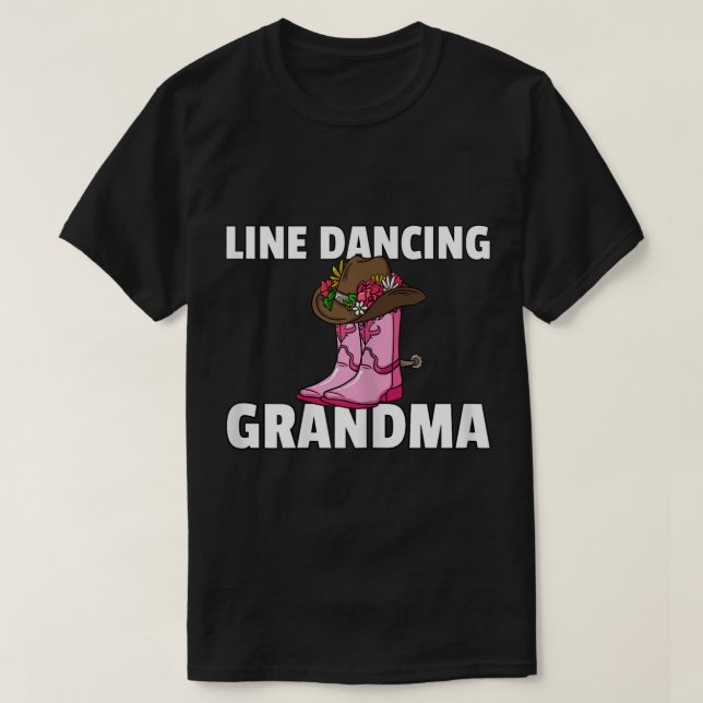 Womens Line Dance Grandma Gift Country Music Danci T-Shirt (Design Front)