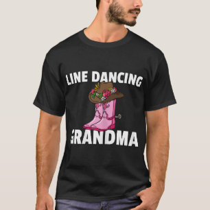 Womens Line Dance Grandma Gift Country Music Danci T-Shirt