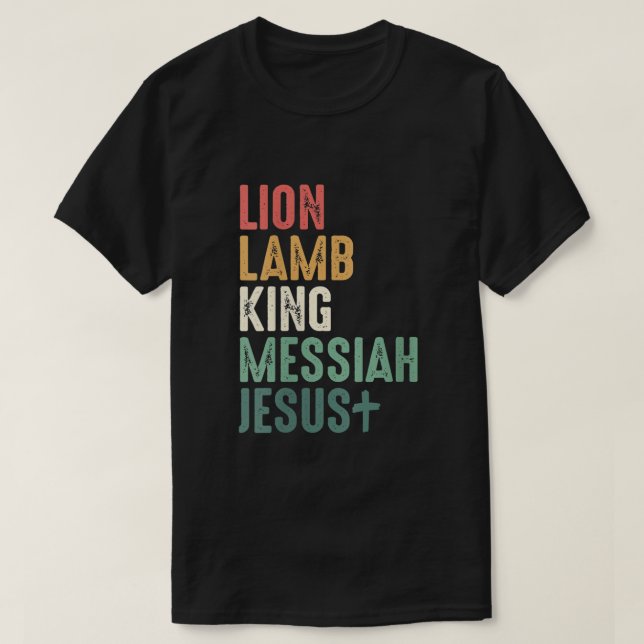 Womens Lion Lamb King Messiah Jesus Christian Quot T-Shirt (Design Front)