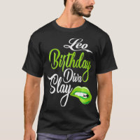 Womens LIp Print Graphic Leo Girl Birthday Diva Sl