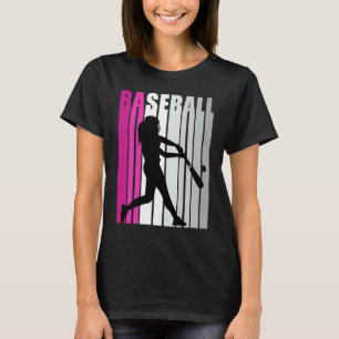 Womens Live Love Baseball Birthday Softball Distre T-Shirt