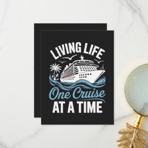 Women's Living Life One Cruise at A Time  Thank You Card