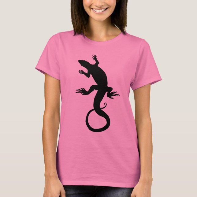 Women's Lizard T-shirt  Organic Lizard Shirts (Front)