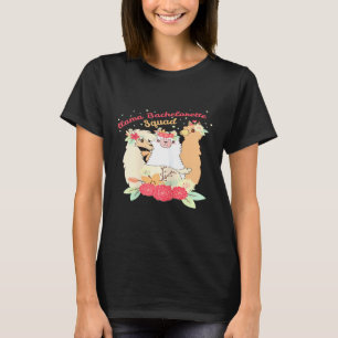 Womens Llama Bachelorette Party Alpaca Wedding T-Shirt