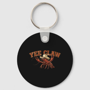 Womens Lobster Cowboy Yee Claw V-Neck Key Ring