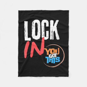 Womens Lock In You Got This Teacher Testing Motiva Fleece Blanket