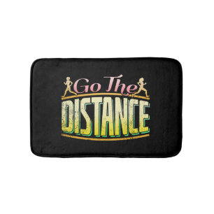 Womens Long Distance Running - Marathon Runner Bath Mat