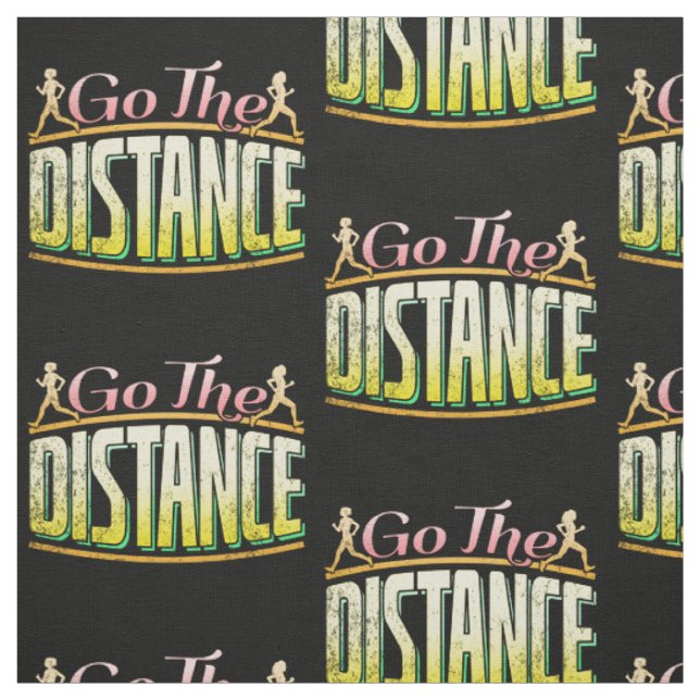Womens Long Distance Running - Marathon Runner Fabric (Swatch)