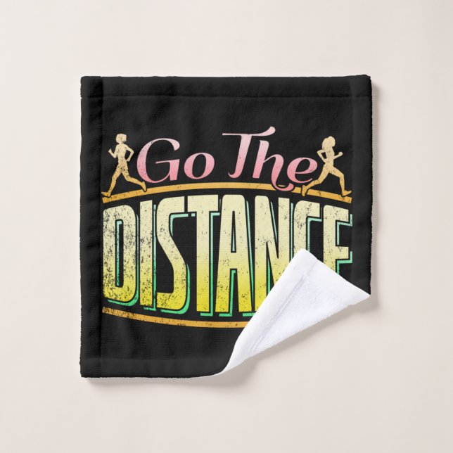 Womens Long Distance Running - Marathon Runner Wash Cloth (Wash Cloth)