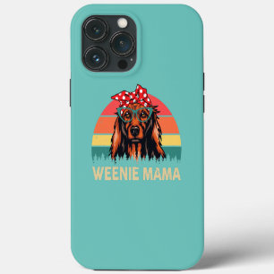 Womens Long Haired Dachshund Weenie Mama Weiner iPhone 13 Pro Max Case