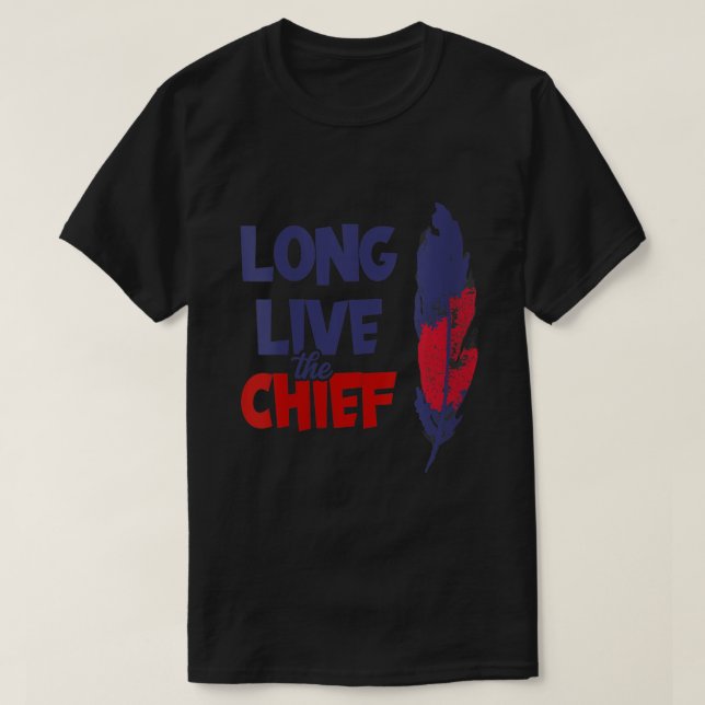 Womens Long Live The Chief Wahoo Cleveland Basebal T-Shirt (Design Front)