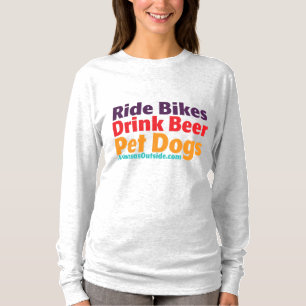 Women's Long Sleeve T - Bikes-Beer-Dogs T-Shirt