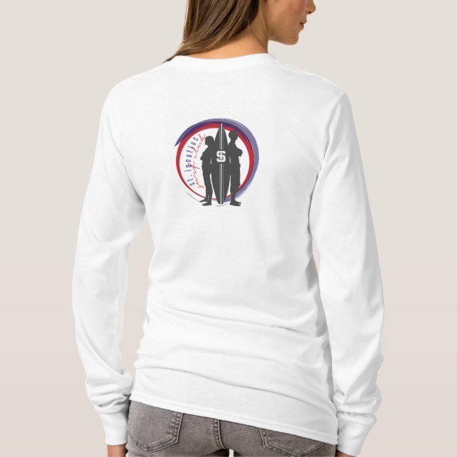 womens long sleeve T-Shirt (Back)