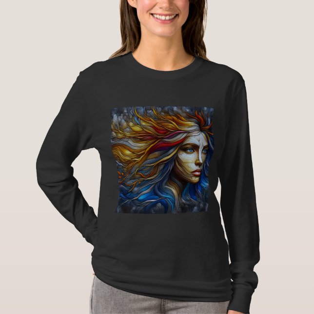 Women's Long Sleeve T-Shirt Artwork 19 (Front)