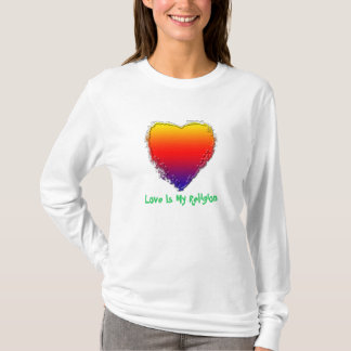 Women's Long Sleeve T-Shirt - Love Is My Religion
