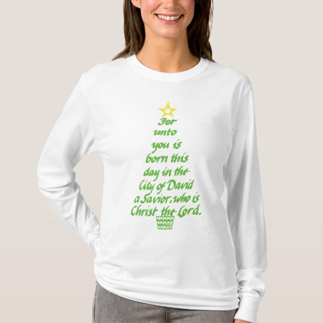 Women's Long Sleeved Christmas T-Shirt (Front)