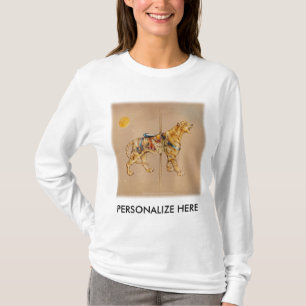 Women's Long Sleeved Tees - Carousel Tiger