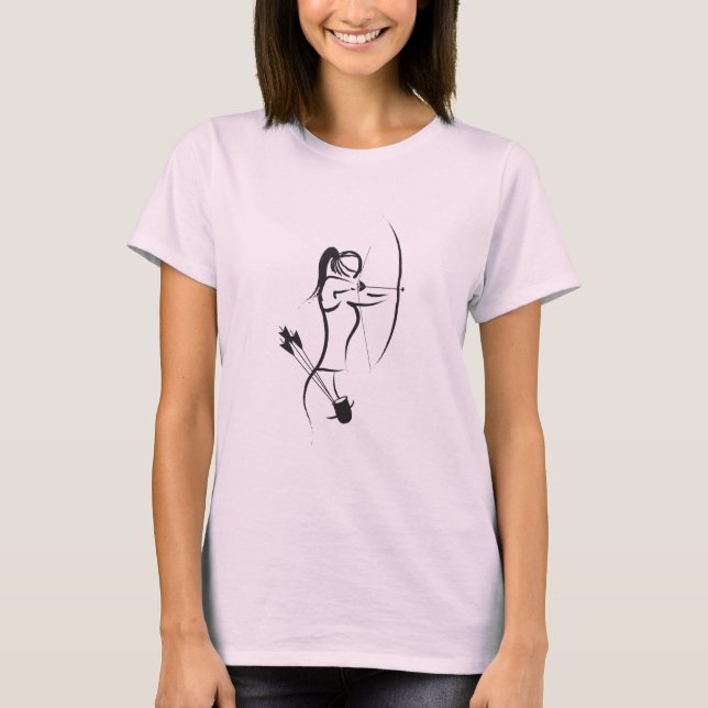 Women's Longbow Archer - Centre T-Shirt (Front)