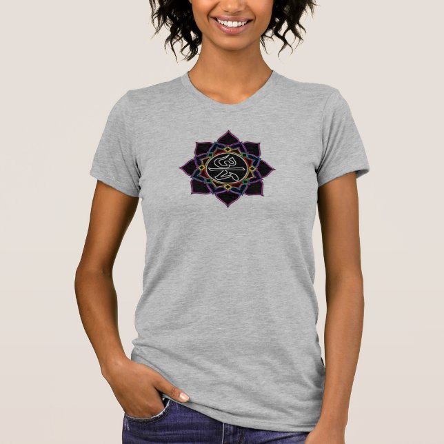 Women's Lotus T-Shirt [Grey] (Front)