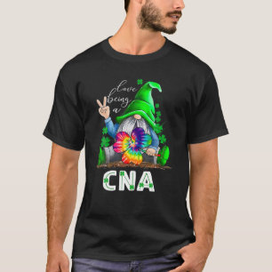 Womens Love Being A CNA Gnomes Nurse St Patrick's T-Shirt