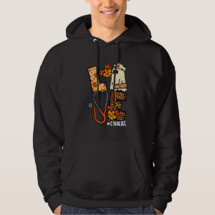 Womens Love CNA Life Nurse Messy hair Healthcare Hoodie