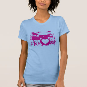 Womens Love Drums T-Shirt